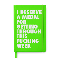 Deserve Medal Leather Style Notebook